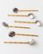 Bauhaus Spoons in Silver and Gilding from Gucci, 1970s, Set of 6, Image 6
