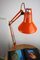 Lampe de Bureau Achitect Ajustable Orange par Tep, 1970s 11