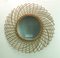 Large French Round Wicker Wall Mounted Mirror, 1960s, Image 17