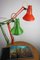 Lámparas de mesa Achitect ajustables en naranja y verde de Tep, años 70. Juego de 2, Imagen 6