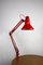 Red Adjustable Achitect Table Lamp by Tep, 1970s 1