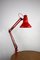 Red Adjustable Achitect Table Lamp by Tep, 1970s, Image 1