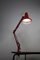 Red Adjustable Achitect Table Lamp by Tep, 1970s, Image 2