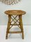 Mid-Century French Bamboo Stool with Spiral Seat, 1950s, Image 2