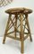 Mid-Century French Bamboo Stool with Spiral Seat, 1950s 9