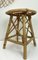 Mid-Century French Bamboo Stool with Spiral Seat, 1950s, Image 9