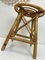 Mid-Century French Bamboo Stool with Spiral Seat, 1950s, Image 4