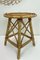Mid-Century French Bamboo Stool with Spiral Seat, 1950s 3