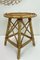 Mid-Century French Bamboo Stool with Spiral Seat, 1950s, Image 3