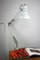 Lámpara de mesa Achitect ajustable blanca, años 70, Imagen 2