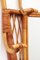 Perchero de pared de bambú francés con espejo grande, años 60, Imagen 13