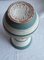 Vintage German Ceramic Vase with Mint Green Line Decor from Carstens, 1960s 4
