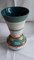 Vintage German Ceramic Vase with Mint Green Line Decor from Carstens, 1960s, Image 2