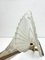 Art Deco French Feather Shape Frosted Glass Wall Sconces, 1930s, Set of 2, Image 9