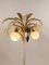 Lámpara de pie italiana vintage en forma de palmera dorada al estilo de Hans Kögl, años 70, Imagen 10