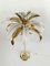 Vintage Italian Gilded Palm Tree Floor Lamp in the style of Hans Kögl, 1970s 5