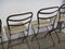 Wooden and Metal Garden Chairs, 1950s, Set of 4 7