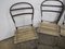 Wooden and Metal Garden Chairs, 1950s, Set of 4 11