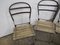 Wooden and Metal Garden Chairs, 1950s, Set of 4, Image 11