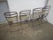 Wooden and Metal Garden Chairs, 1950s, Set of 4 2