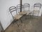 Wooden and Metal Garden Chairs, 1950s, Set of 4, Image 3