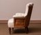 Weißer viktorianischer Stuhl aus Baumwolle, 19. Jh., 1920er 3
