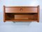 Danish Teak Wall Console with Drawer, 1960s 4