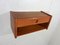 Danish Teak Wall Console with Drawer, 1960s 12