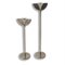 Art Deco Chrome Candleholders, Central Europe, 1930s, Set of 2, Image 1