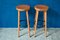 Chalet-Style Pine Bar Stools, 1970s, Set of 2 1