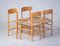 Model J39 Dining Chairs in Beech by Børge Mogensen for FBD, 1940s, Set of 4 2