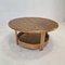 Italian Wicker and Rattan Coffee Table, 1970s 3