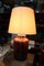 Lampada da tavolo in ceramica rossa di Zaccagini Design, Italia, 1960, Immagine 9
