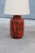 Italian Ceramic Table Lamp in Red by Zaccagini Design, 1960 16