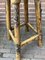 Industrial Rustic Pine Stool with Iron Decoration, 1970s 13