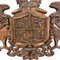 Antique Walnut Wood Shield Sculpture of Imperial Eagles, 1800s 6