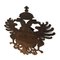 Antique Walnut Wood Shield Sculpture of Imperial Eagles, 1800s, Image 5