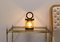 Mid-Century French Table Lamp in Brass, Wooden Glass and Cord, 1960s, Image 6