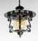 French Iron and Brass Ceiling Lamp, 1960 3