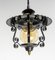 French Iron and Brass Ceiling Lamp, 1960, Image 3