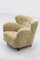 Danish Modern Sheepskin Lounge Chair 1