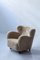 Danish Modern Sheepskin Lounge Chair 11