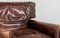 Butaca Chelsea vintage en burdeos hecha a mano de cuero marrón, años 70, Imagen 2