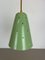 Verstellbare Grüne Gegengewicht Wandlampe aus Messing im Stilnovo Stil, Italien, 1960er 14