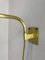 Adjustable Green Counter Weight Wall Light in Brass in the Style of Stilnovo, Italy, 1960s 16