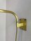 Adjustable Green Counter Weight Wall Light in Brass in the Style of Stilnovo, Italy, 1960s, Image 16