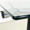 Italian Modern Glass & Aluminum Dining Table attributed to Bruce Burdick for Tecno, 1980s 6