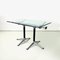 Italian Modern Glass & Aluminum Dining Table attributed to Bruce Burdick for Tecno, 1980s 2