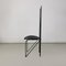 Italienische Moderne Schwarze Metall & Leder Stühle mit Hoher Rückenlehne, 1980er, 2er Set 7