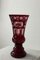Vintage Glass Vase in Red Ruby Crystal from Berstdorfer Glashütte for Egermann, 1950s 4